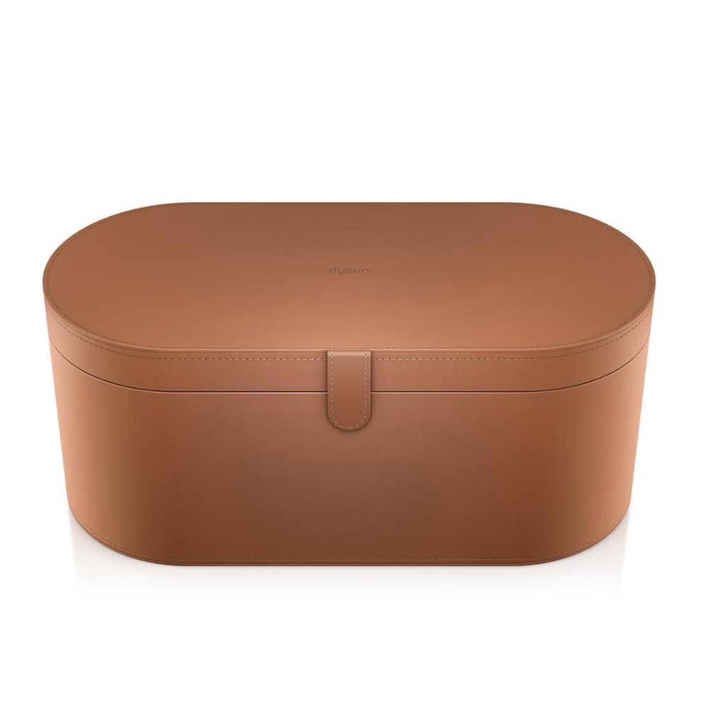 Dyson Airwrap Styler Tan Leather Presentation Case-Storage/Travel- Case Only